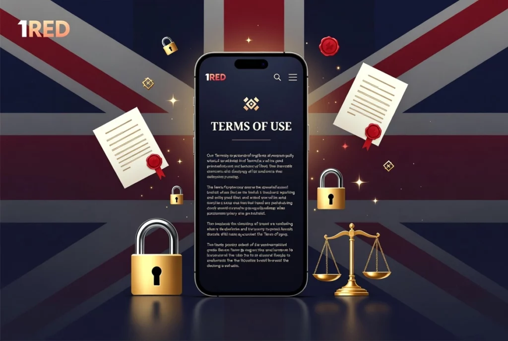 A phone with the Terms of use page